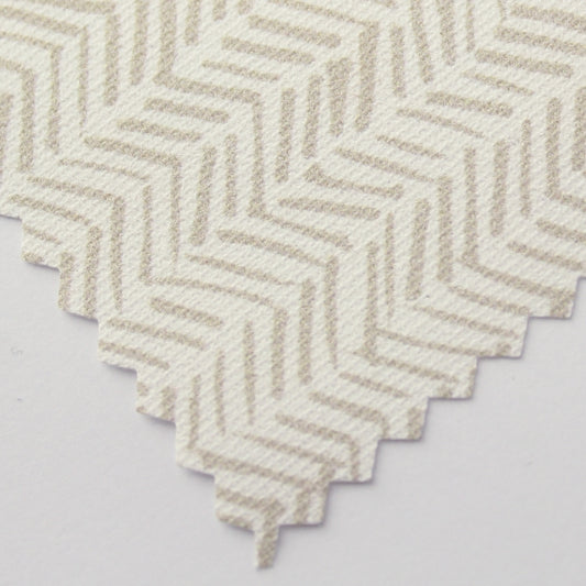 Neutral Herringbone Fabric Sample